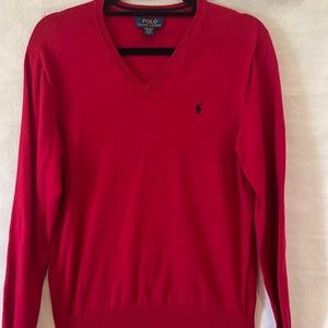 V Neck Crew Pull Over Polo by Ralph Lauren